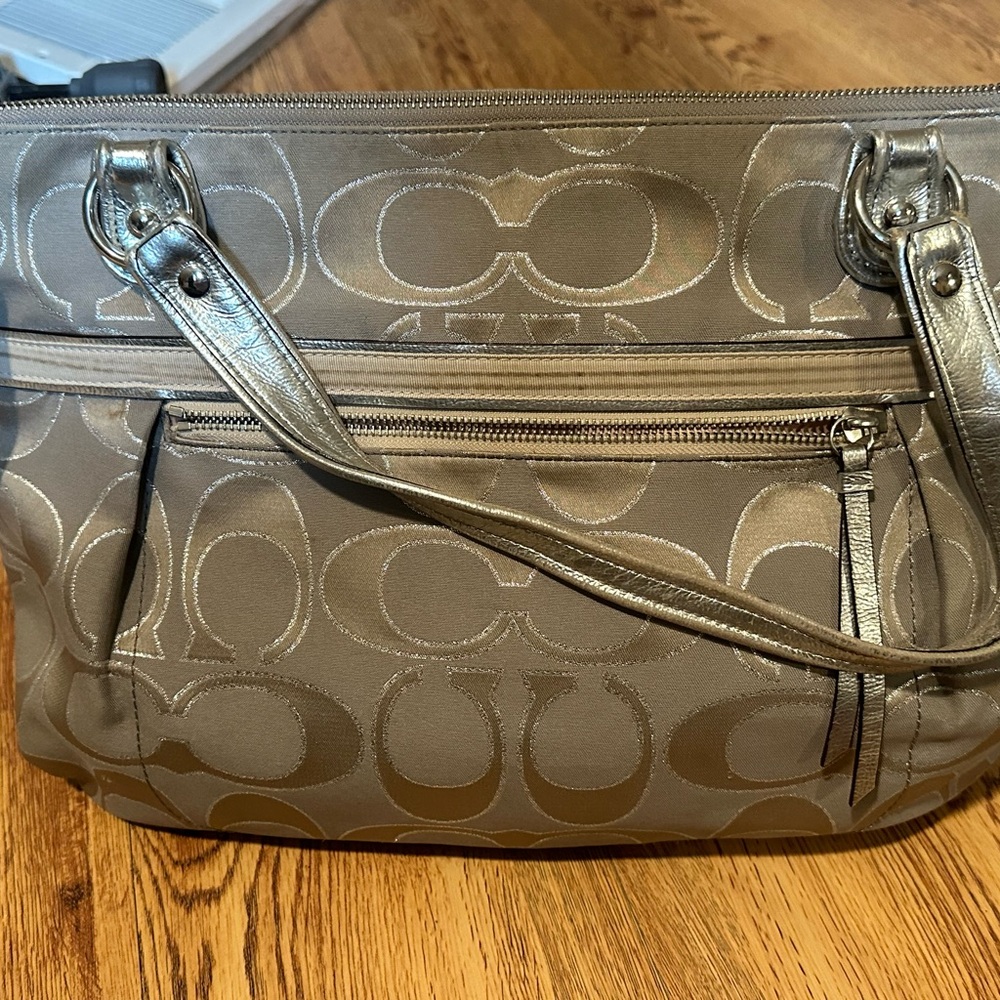 Gray Coach Purse